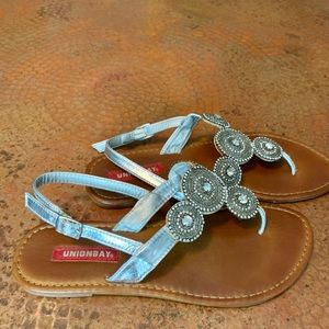 UNION BAY Silver Metallic sandals